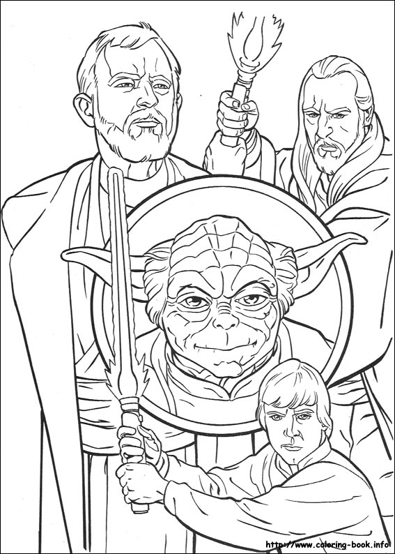 Star Wars coloring picture